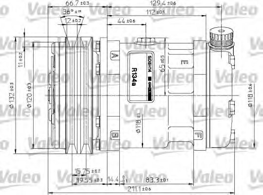 VALEO 815883 Compressor, air conditioning